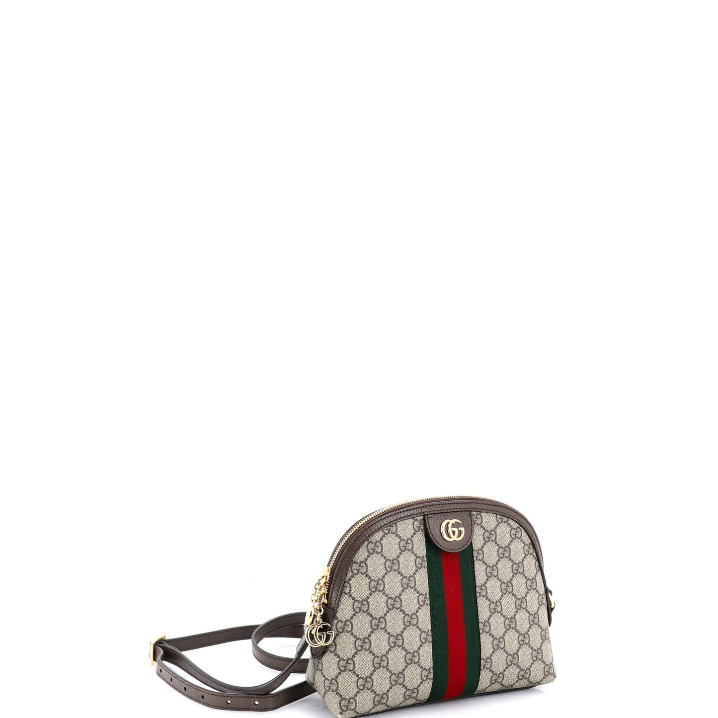 Gucci Ophidia Dome Shoulder Bag GG Coated Canvas
