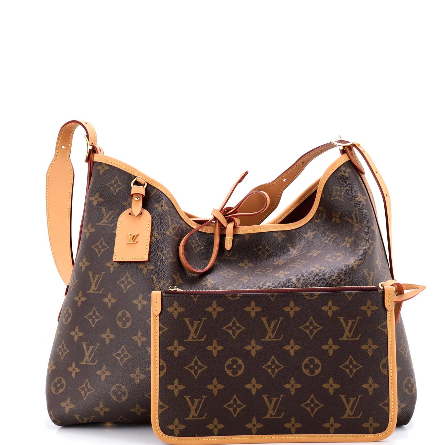 Louis Vuitton CarryAll Hobo Monogram Canvas MM