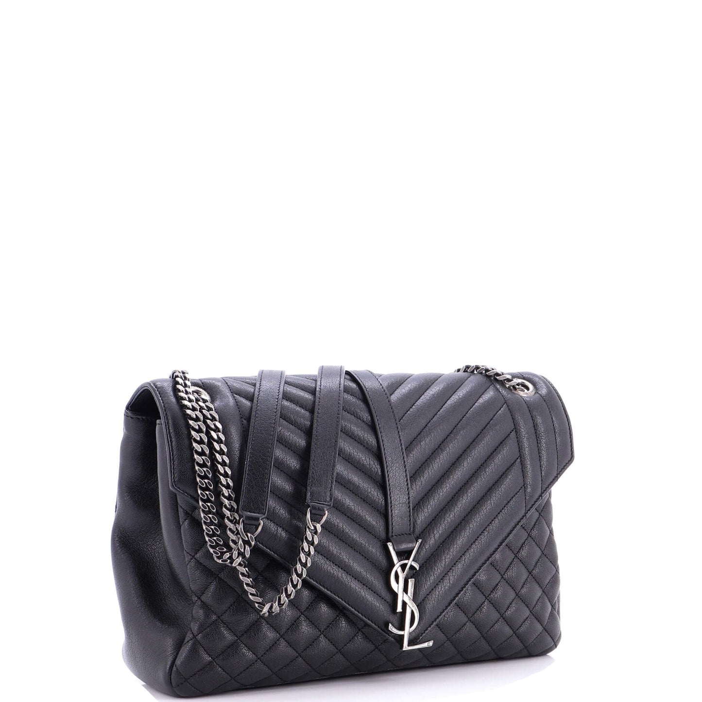 Yves Saint Laurent Monogram Envelope Satchel