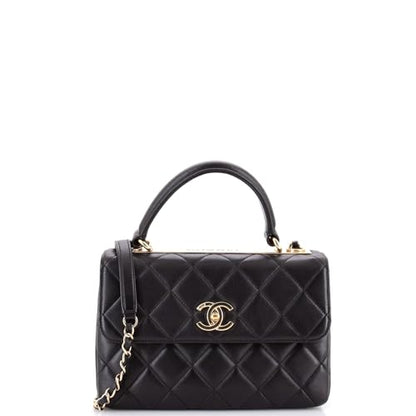Chanel Trendy CC Top Handle Bag Quilted Lambskin Small