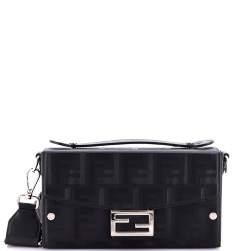 Fendi Baguette Soft Trunk Bag Zucca Leather