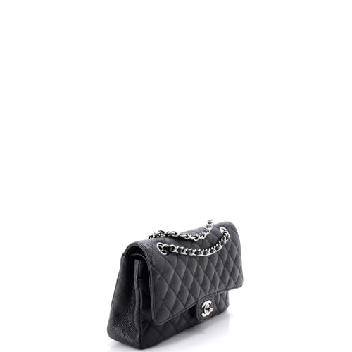 Chanel Classic Double Flap Bag Quilted Caviar Medium