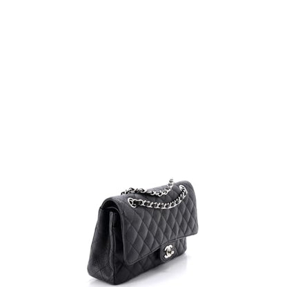 Chanel Classic Double Flap Bag Quilted Caviar Medium