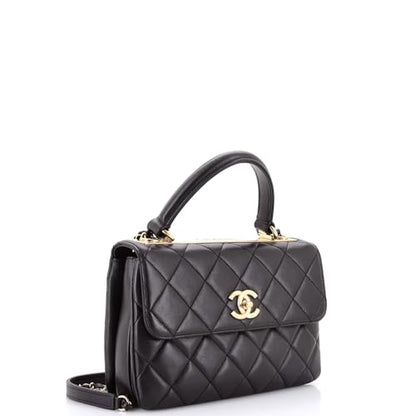 Chanel Trendy CC Top Handle Bag Quilted Lambskin Small