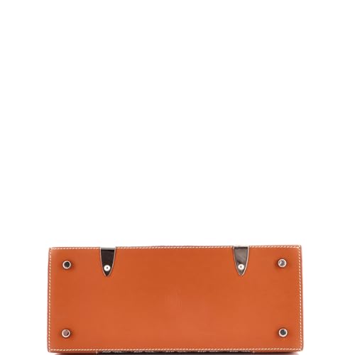 Goyard Saigon Top Handle Bag Coated Canvas with Leather PM