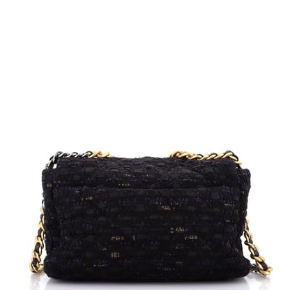 Chanel 19 Flap Bag Quilted Tweed and Ribbon Large