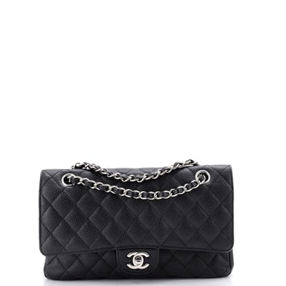 Chanel Classic Double Flap Bag Quilted Caviar Medium