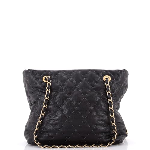 Chanel Wild Stitch Shopping Tote Caviar Medium