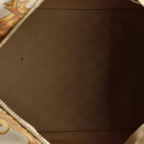 Versace Convertible Boston Bag Printed Coated Canvas and Leather Medium