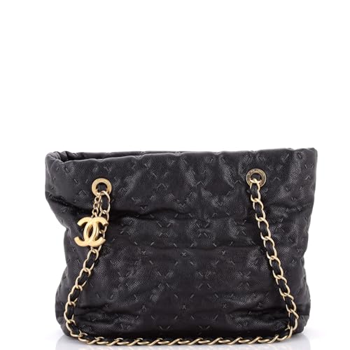 Chanel Wild Stitch Shopping Tote Caviar Medium