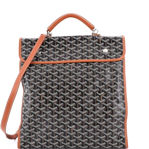Goyard Saint Leger Briefcase Backpack Coated Canvas