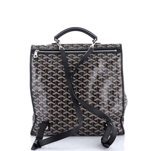 Goyard Saint Leger Briefcase Backpack Coated Canvas