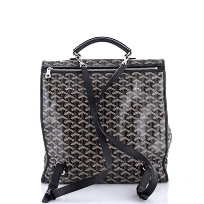 Goyard Saint Leger Briefcase Backpack Coated Canvas