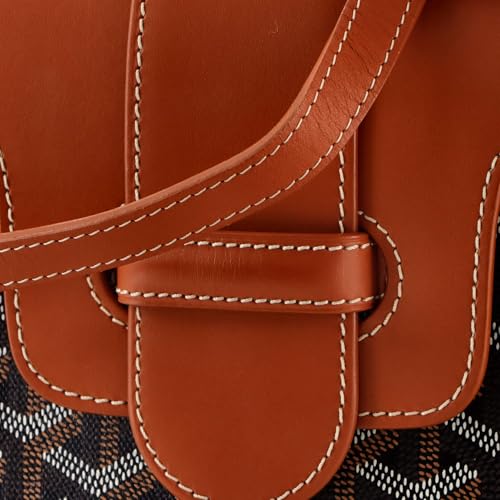 Goyard Saigon Top Handle Bag Coated Canvas with Leather PM