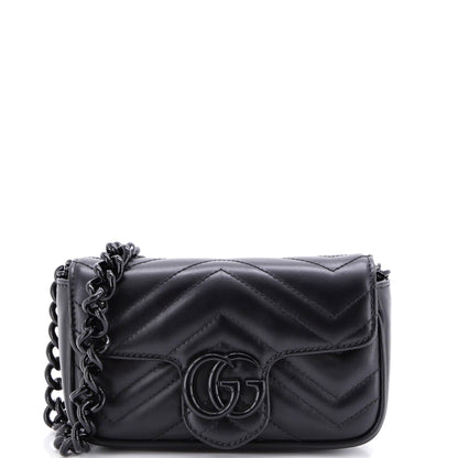 Gucci GG Marmont Flap Belt Bag Matelasse