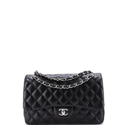 Chanel Classic Double Flap Bag Quilted Lambskin Jumbo