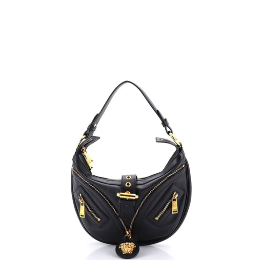 Versace Repeat Hobo Leather Small