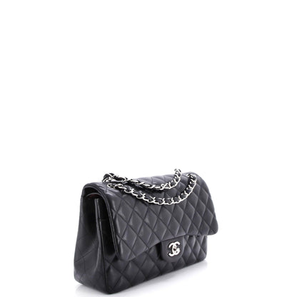 Chanel Classic Double Flap Bag Quilted Lambskin Jumbo