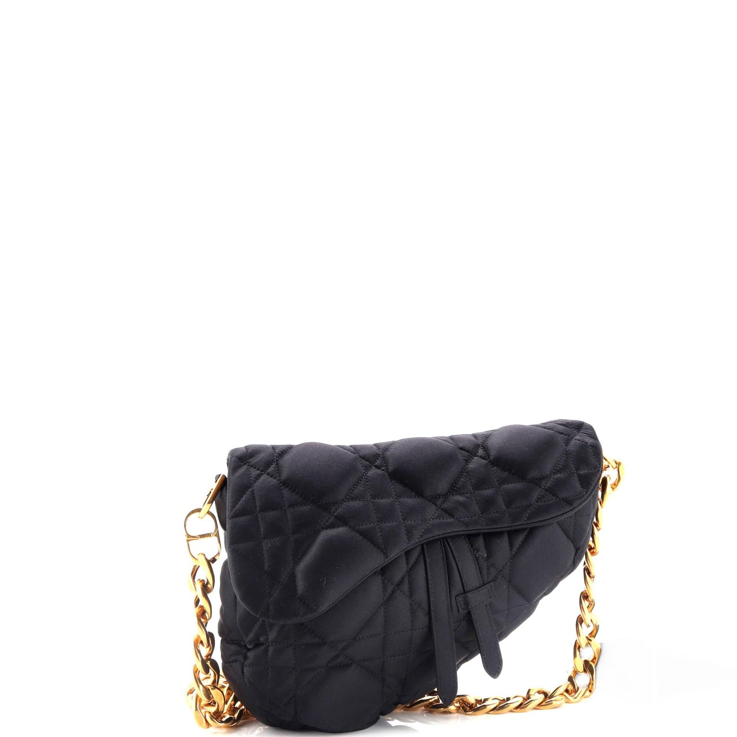 Christian Dior x ERL Venice Saddle Chain Bag Cannage Quilt Satin