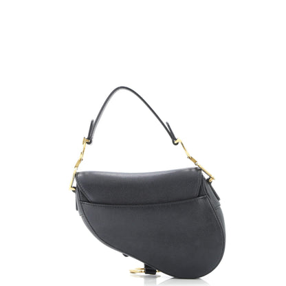Christian Dior Saddle Handbag Leather Mini