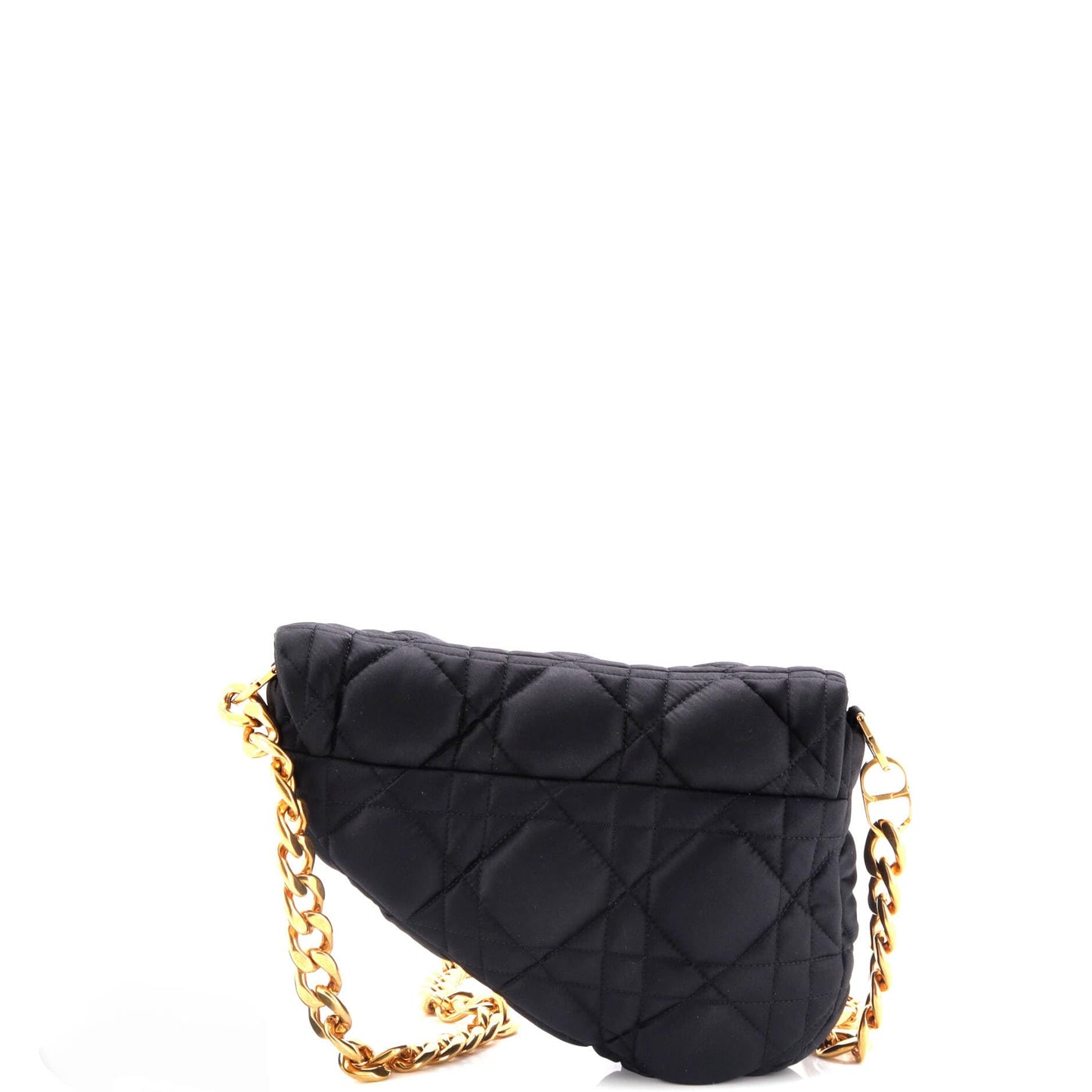 Christian Dior x ERL Venice Saddle Chain Bag Cannage Quilt Satin