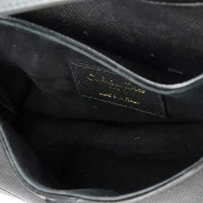 Christian Dior Saddle Handbag Leather Mini