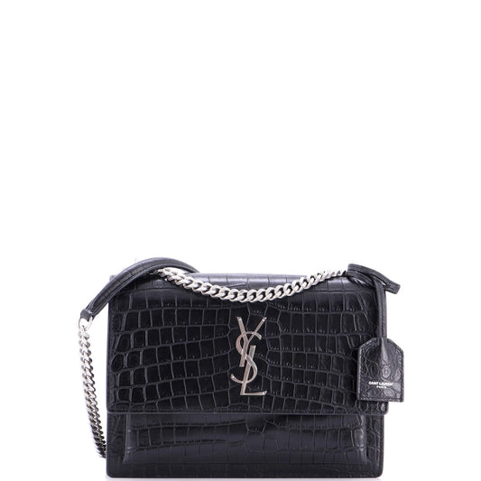 Yves Saint Laurent Sunset Crocodile Crossbody