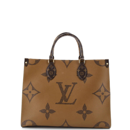 Louis Vuitton On The Go Tote Reverse Monogram Giant MM
