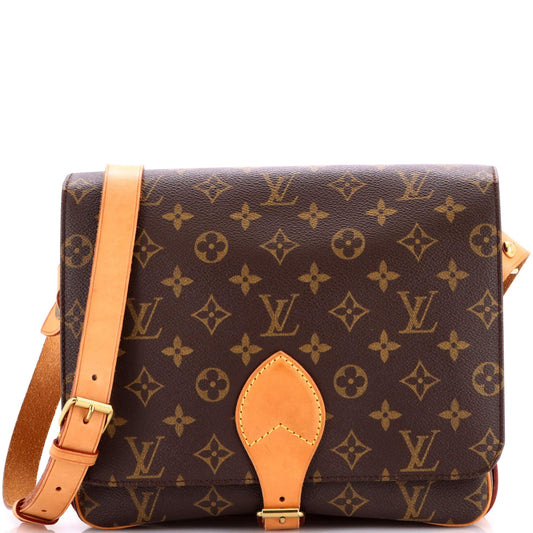Louis Vuitton Cartouchiere Monogram Handbag Canvas GM