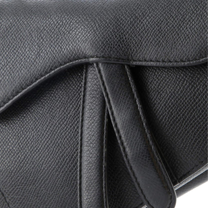 Christian Dior Saddle Handbag Leather Mini
