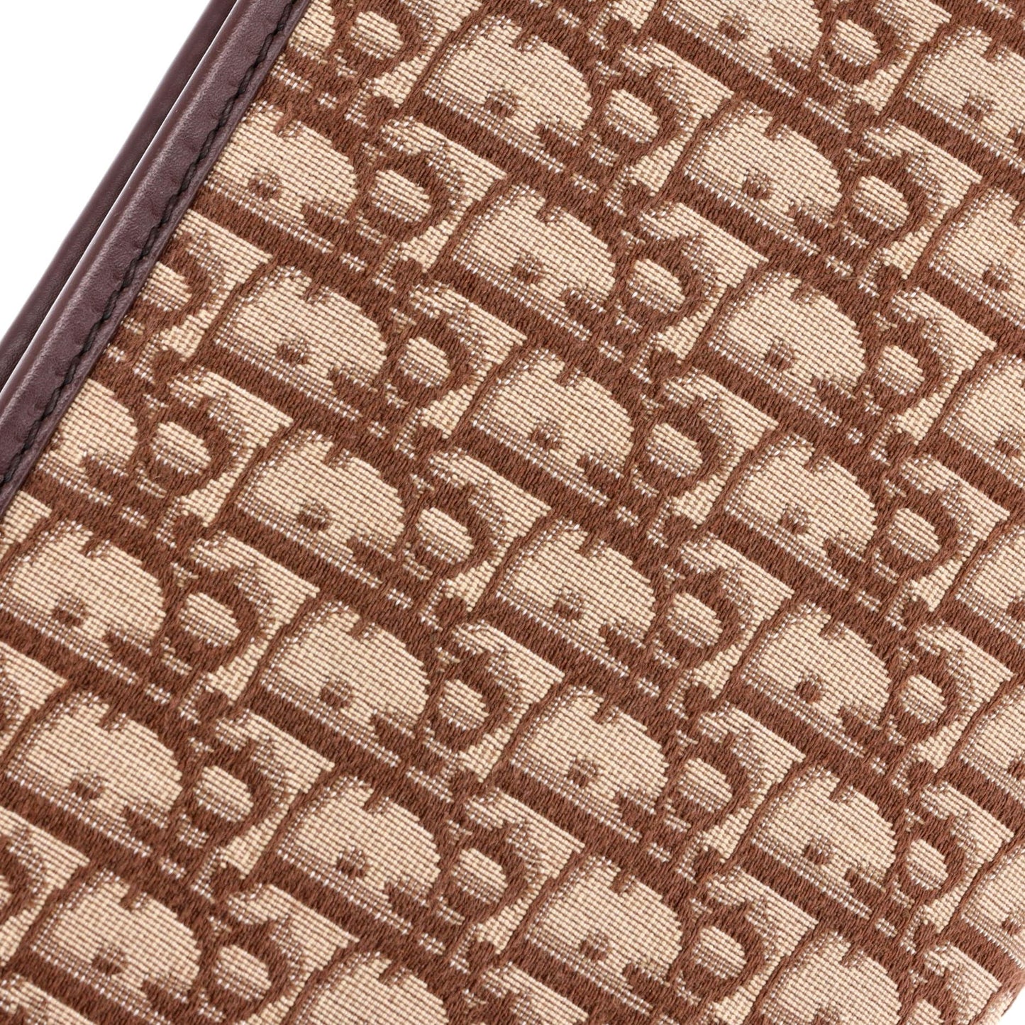 Christian Dior Addict Flap Bag with Strap Oblique Canvas Medium