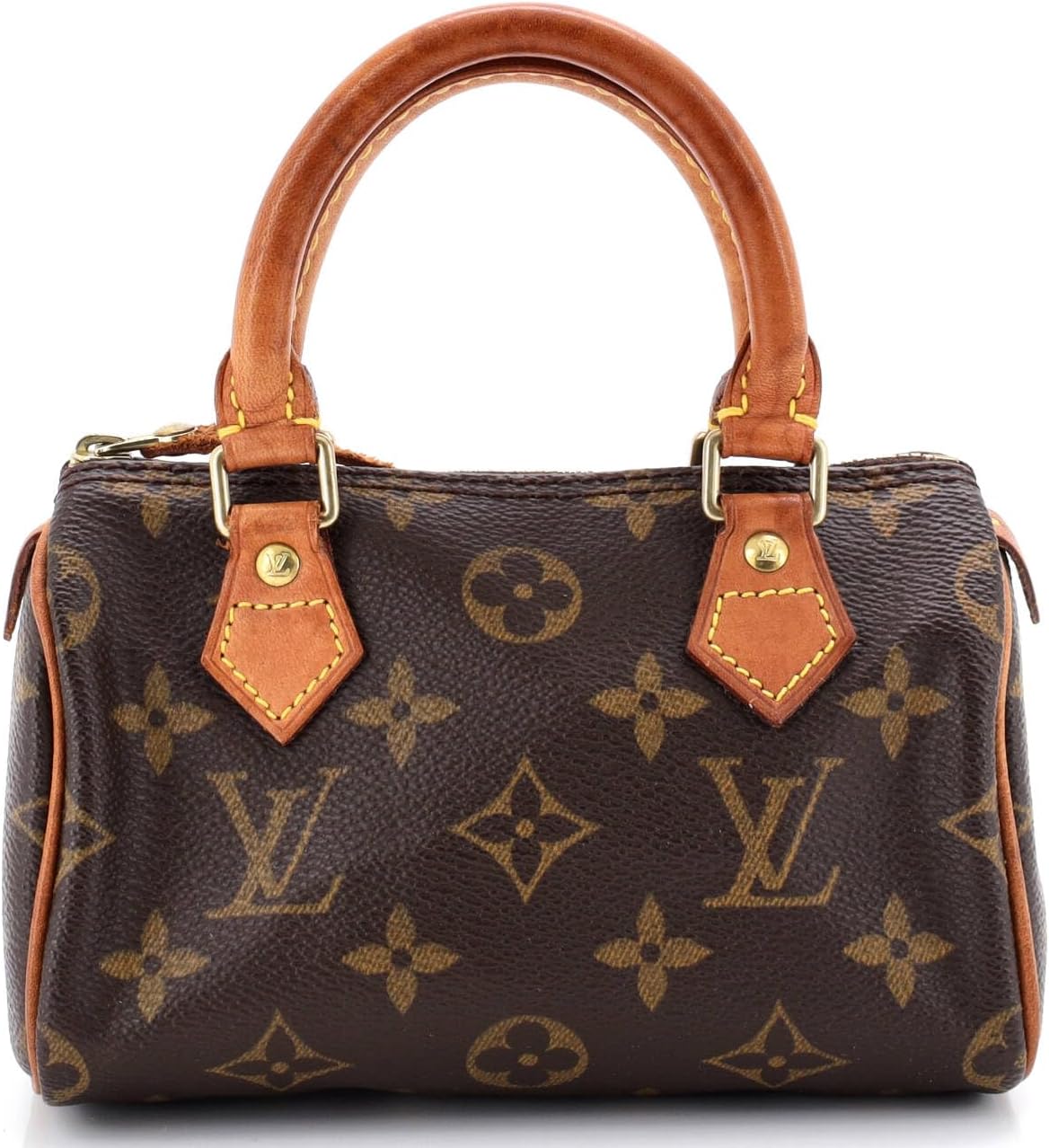 Louis Vuitton Monogram Speedy HL Mini Crossbody Handbag Brown NWT