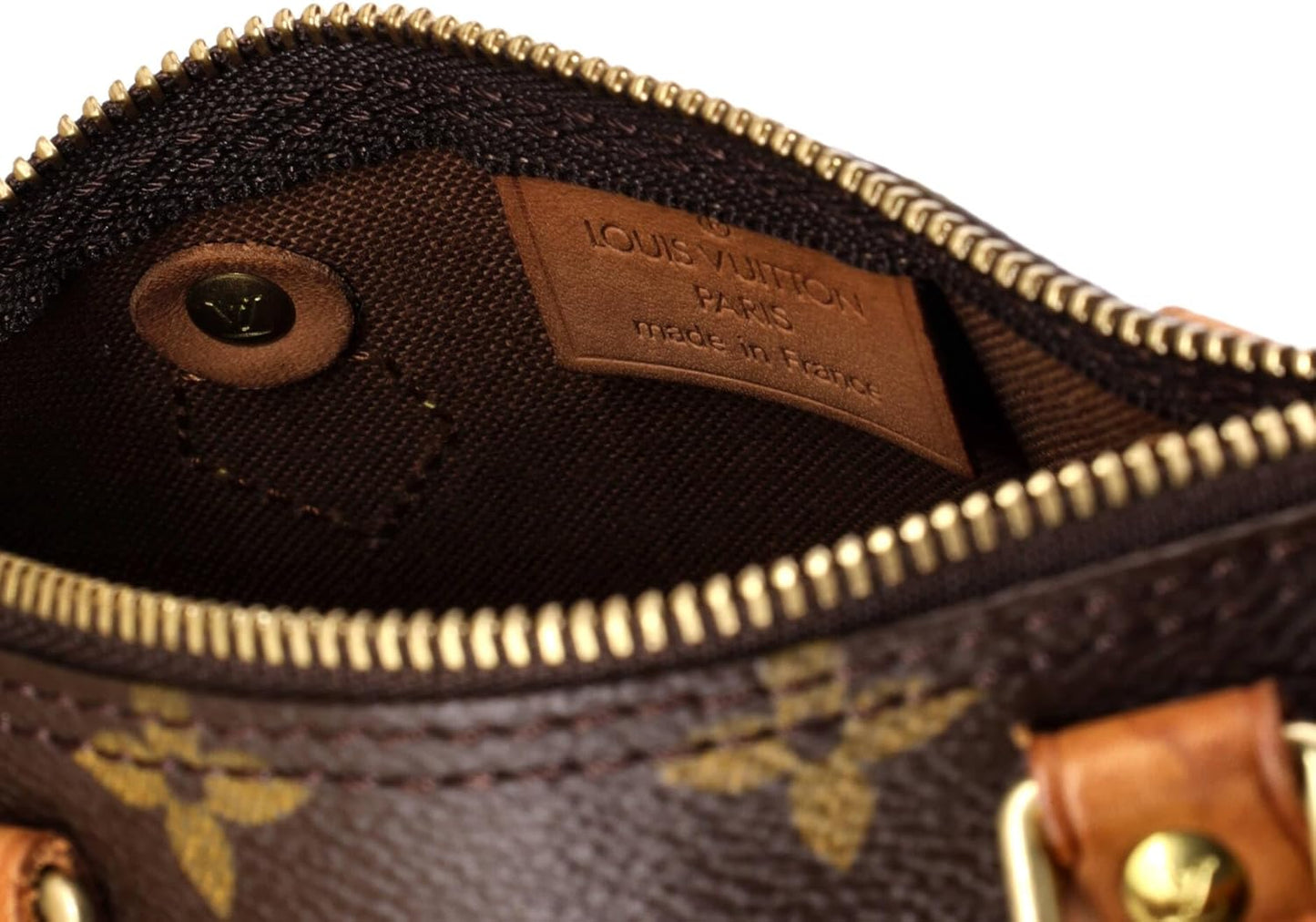 Louis Vuitton Monogram Speedy HL Mini Crossbody Handbag Brown NWT