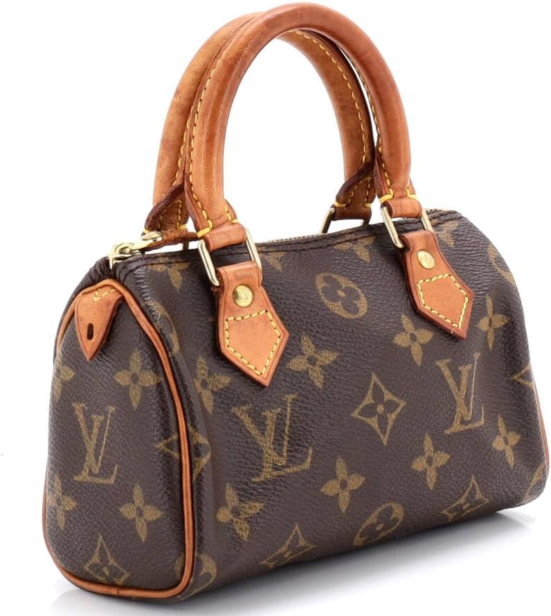 Louis Vuitton Monogram Speedy HL Mini Crossbody Handbag Brown NWT